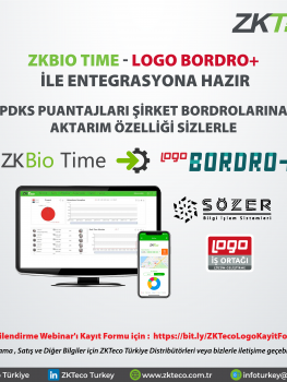 ZKBIO TIME - LOGO BORDRO+ ENTEGRASYONU